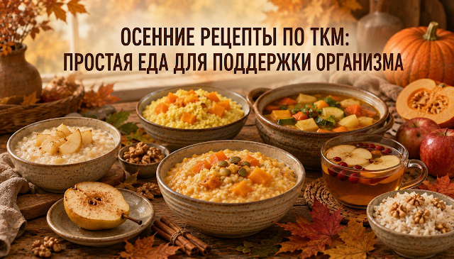 ОСЕННИЕ РЕЦЕПТЫ ПО ТКМ: ПРОСТАЯ ЕДА ДЛЯ ПОДДЕРЖКИ ОРГАНИЗМА