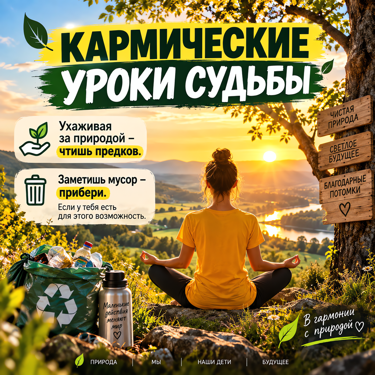 Кармические уроки судьбы: три простых шага заботы о природе, которые меняют поток Ци и усиливают вашу карту Бацзы