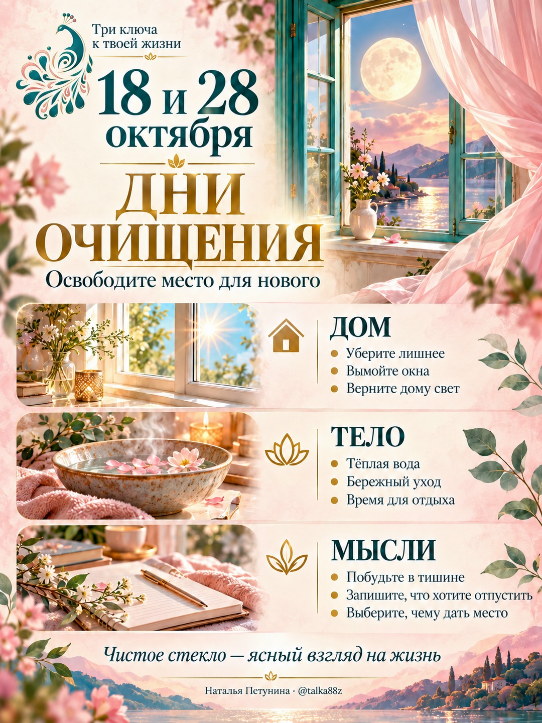 Дни очищения в октябре